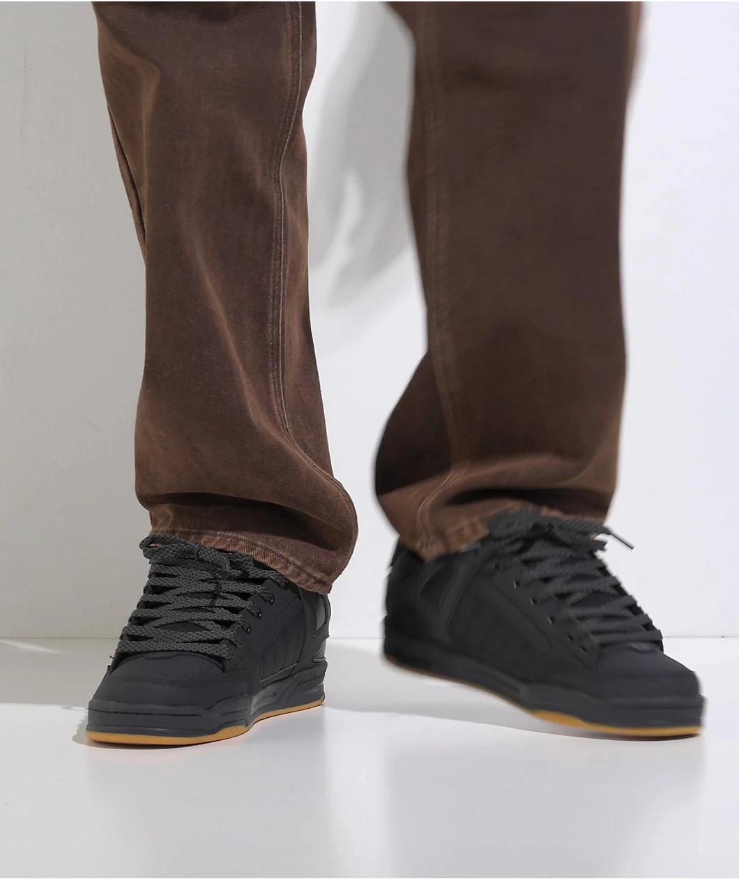 Globe Tilt Dark Shadow Phantom Black Skate Shoes Product Image
