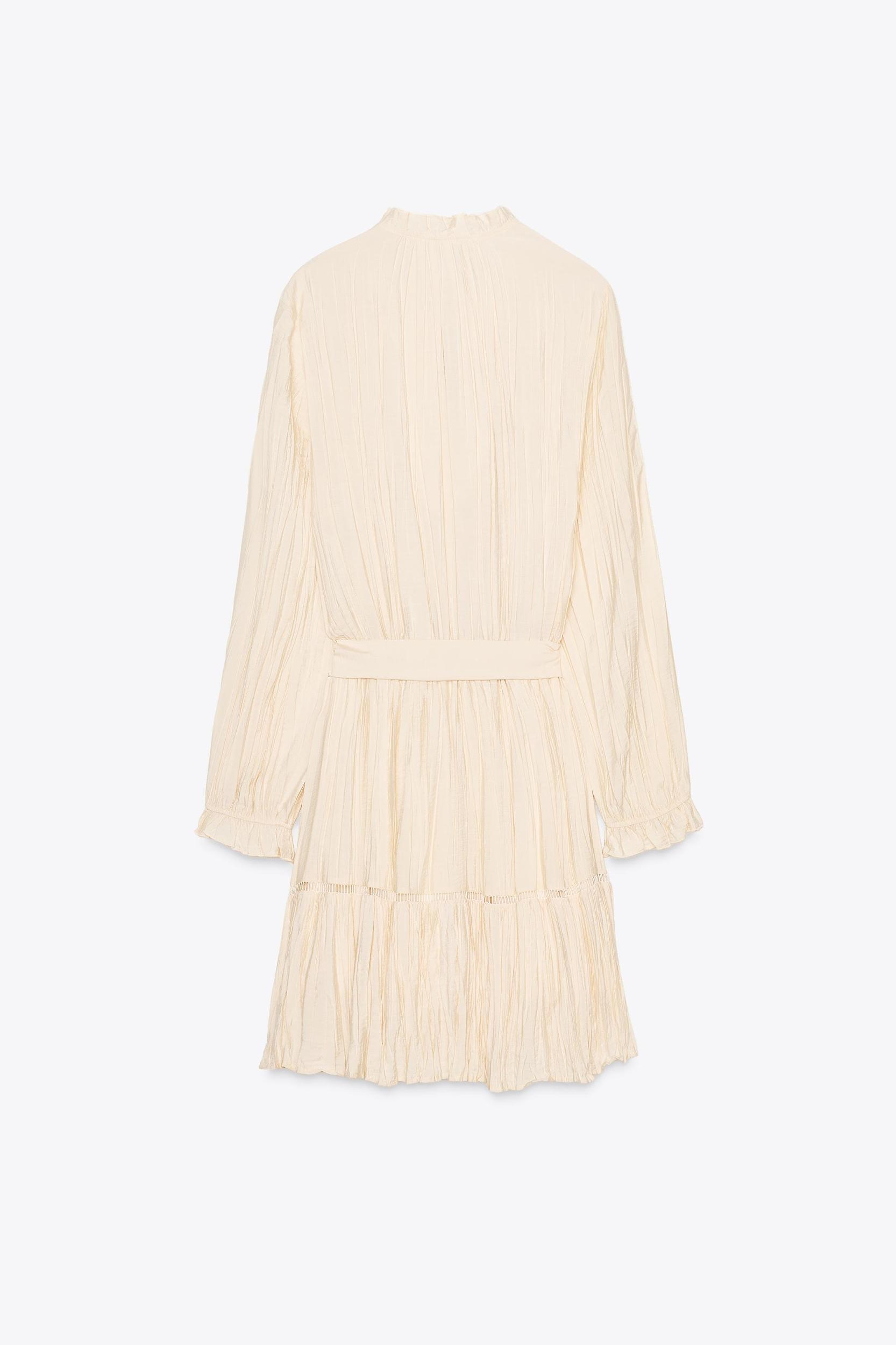 WRINKLED EFFECT MINI DRESS Product Image
