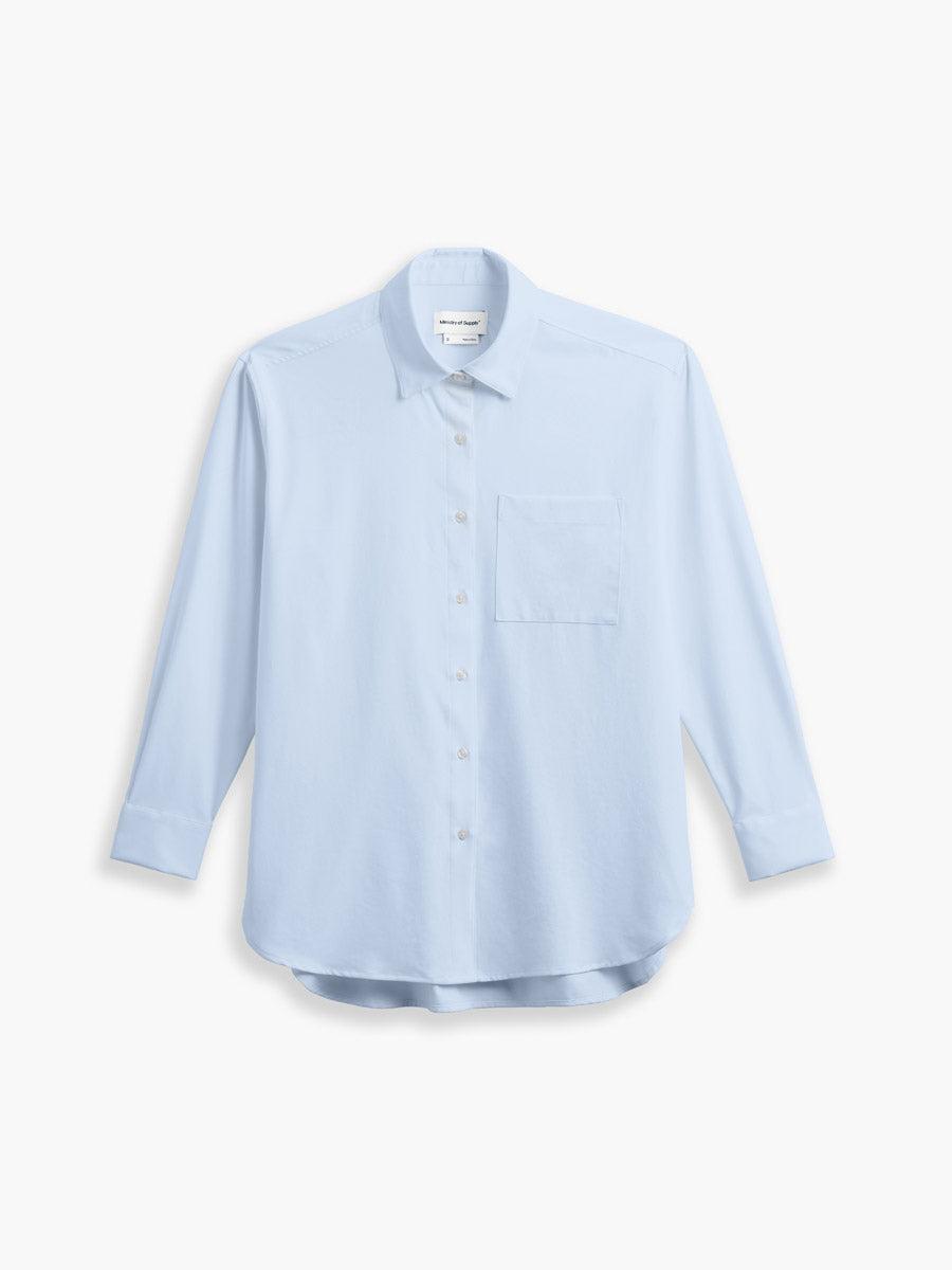 Women's AeroZero Oversized Shirt - Denim Blue End on End Female Product Image