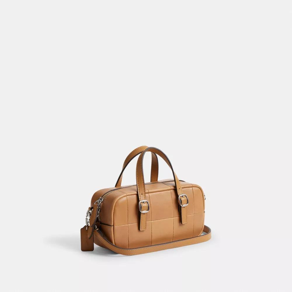 Alter/Ego Mini Satchel Bag In Checkerboard Upcrafted Leather With Crossbody Strap Product Image