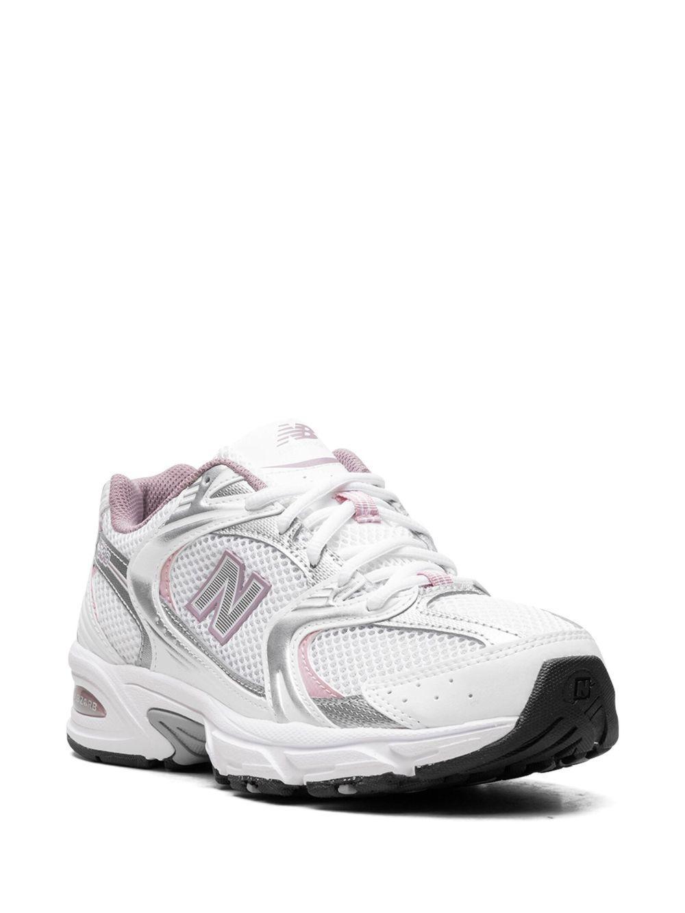530 "White/Silver Metalic/Ice Wine/Mid Century Pin" sneakers Product Image
