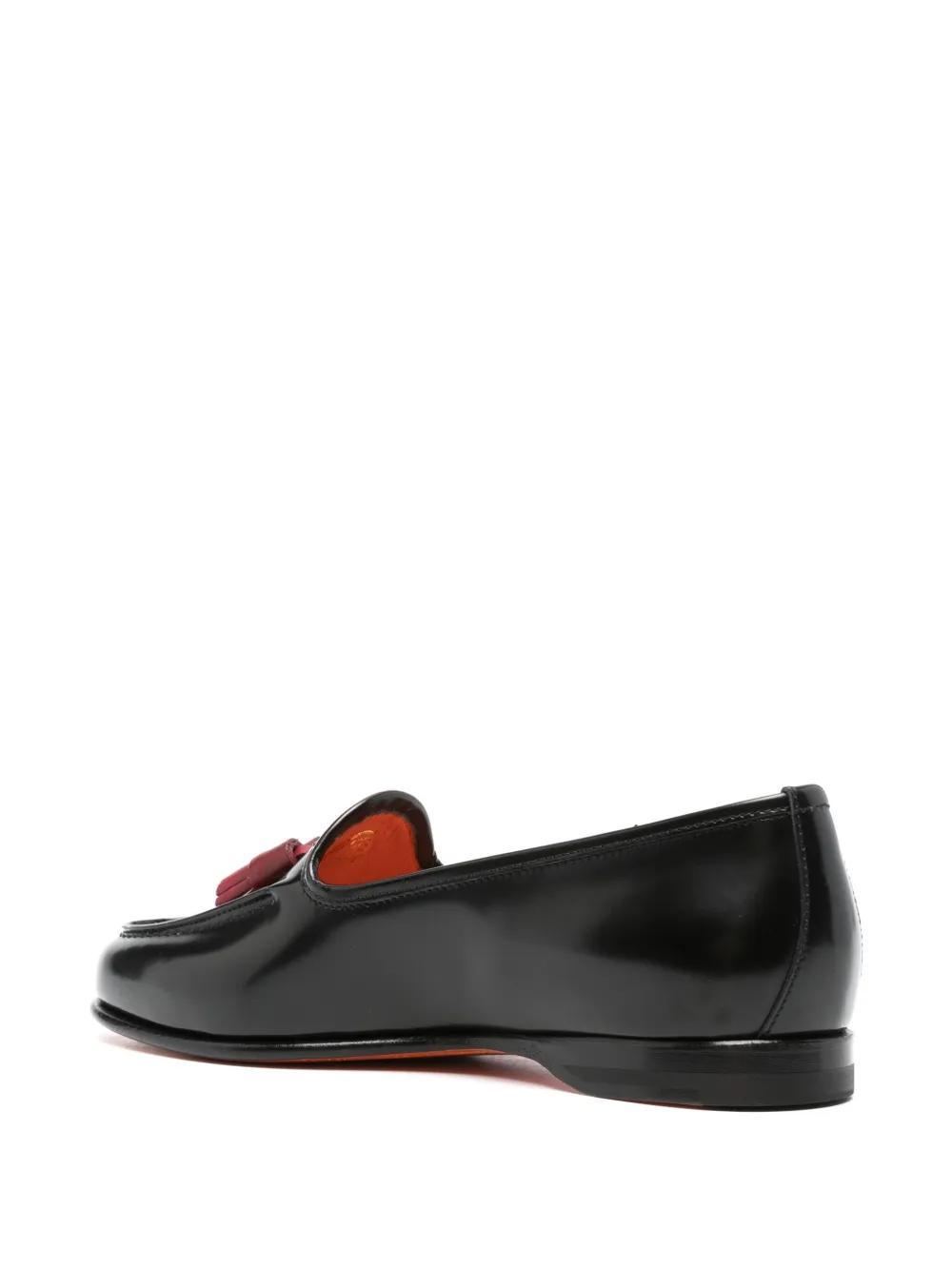 SANTONI Loafer Mit Quasten In Schwarz Product Image