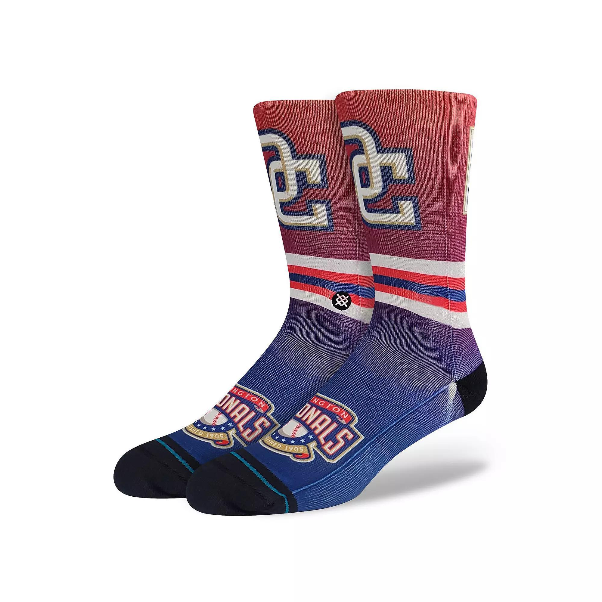 Men's Stance Washington Nationals Cooperstown Collection Crew Socks, Size: Large, Team Product Image