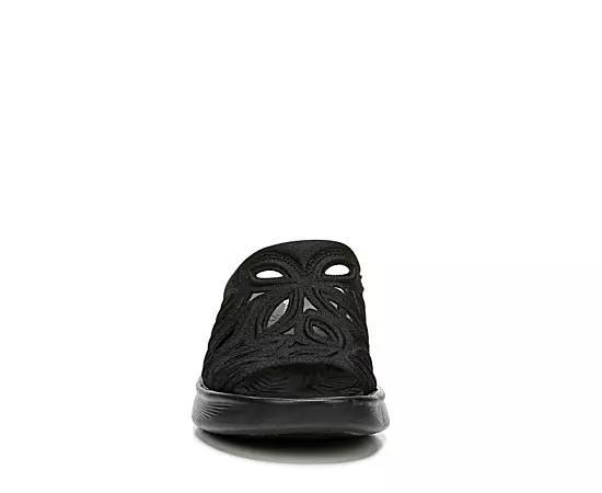 LifeStride Susie Wedge Slide Sandals, Women's, Size: 10 Wide, Black Shimmer Product Image