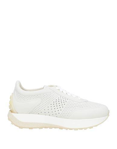 SANTONI Woman Sneakers White Size 10 Soft Leather In Off White Product Image