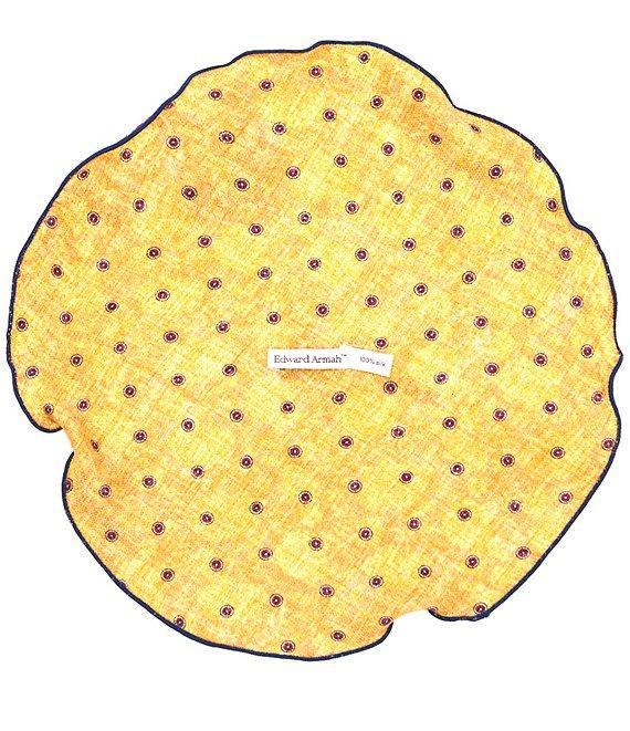 Edward Armah Flower Halo Dot Silk Pocket Square Product Image