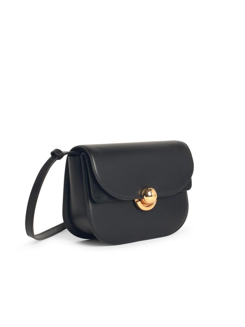 FURLA 'sfera' Black Leather Crossbody Bag Product Image