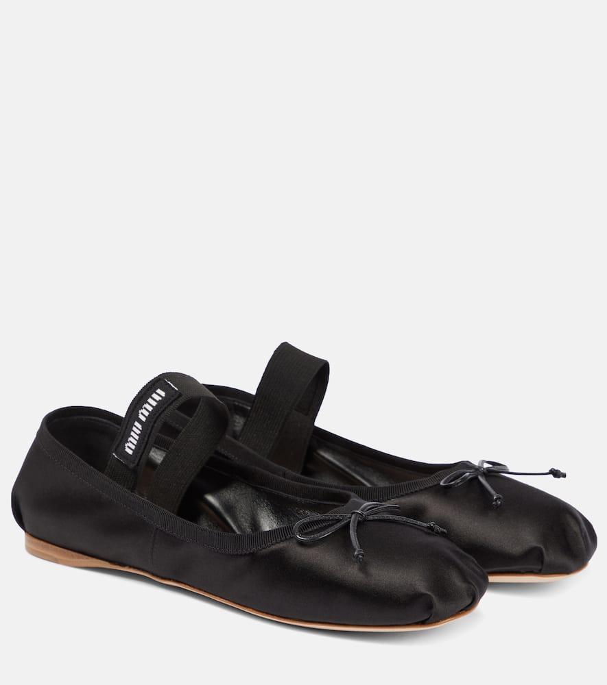 logo-strap ballerina shoes Product Image