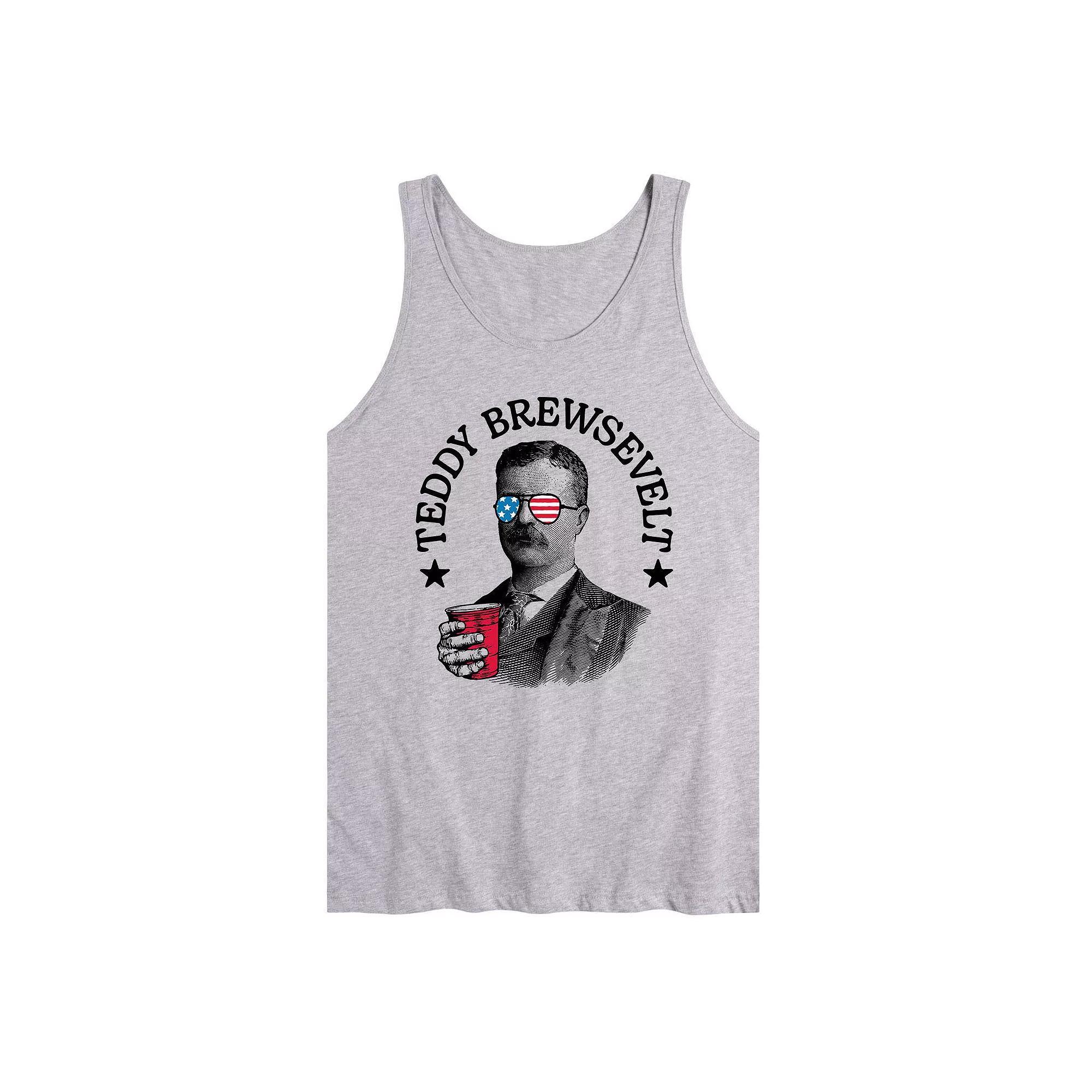 Men's Teddy Brewsevelt Tank Top, Size: Large, Gray Product Image