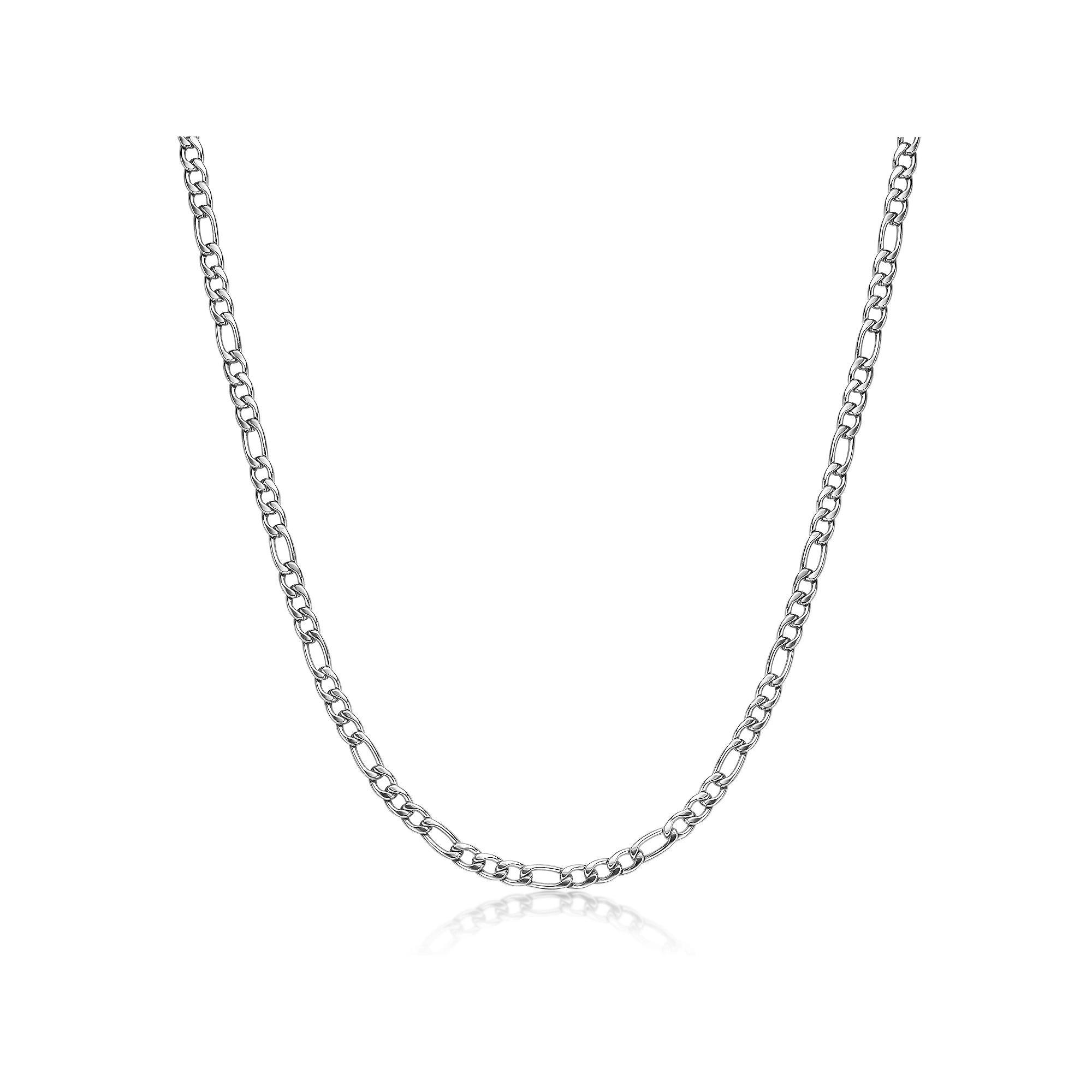 Men's LYNX Stainless Steel 6 mm Figaro Chain Necklace, Size: 22" Product Image