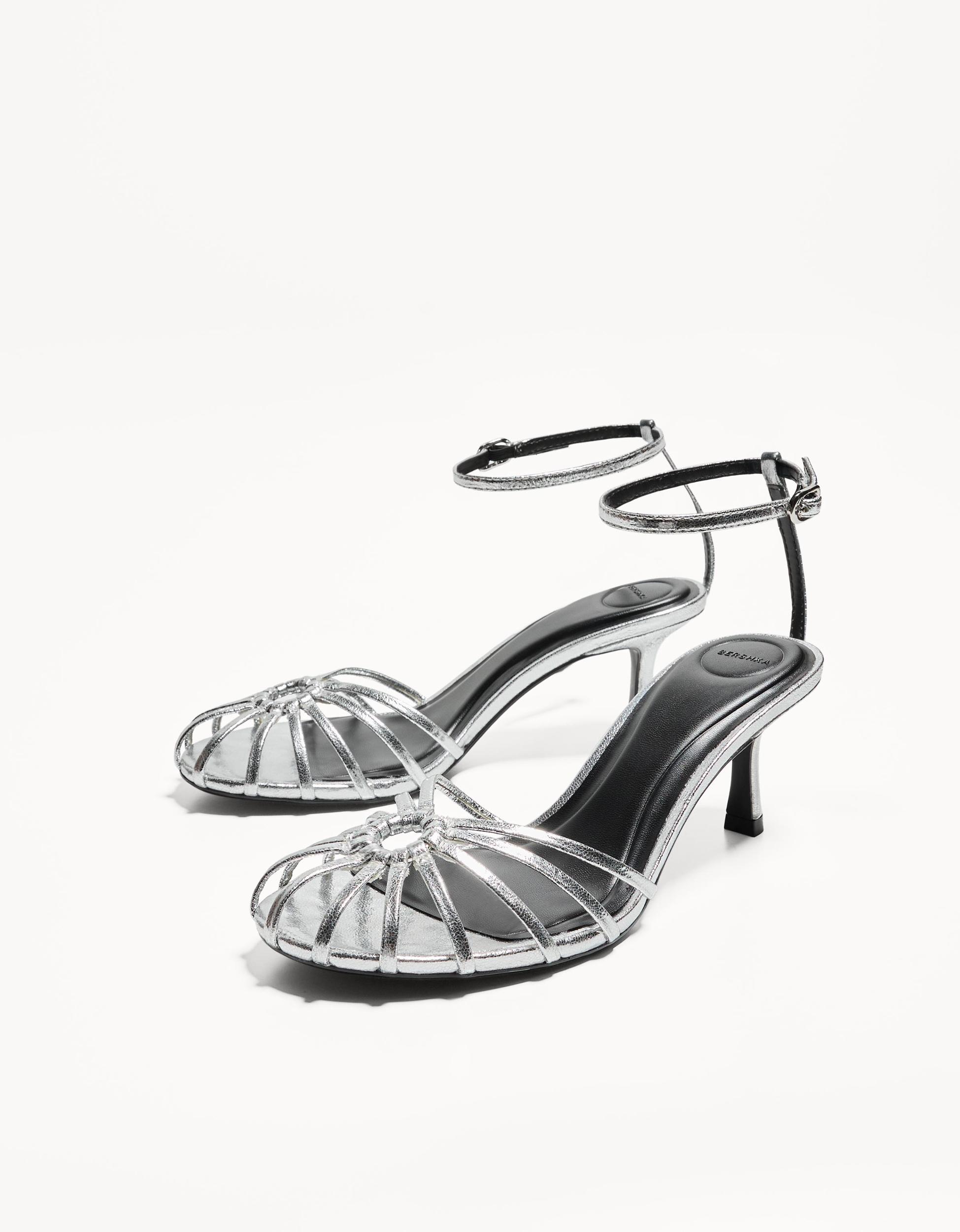 Heeled cage sandals Product Image