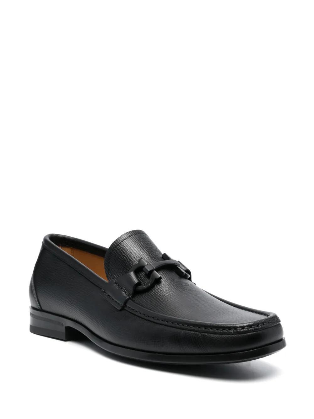 almond-toe leather loafers Product Image