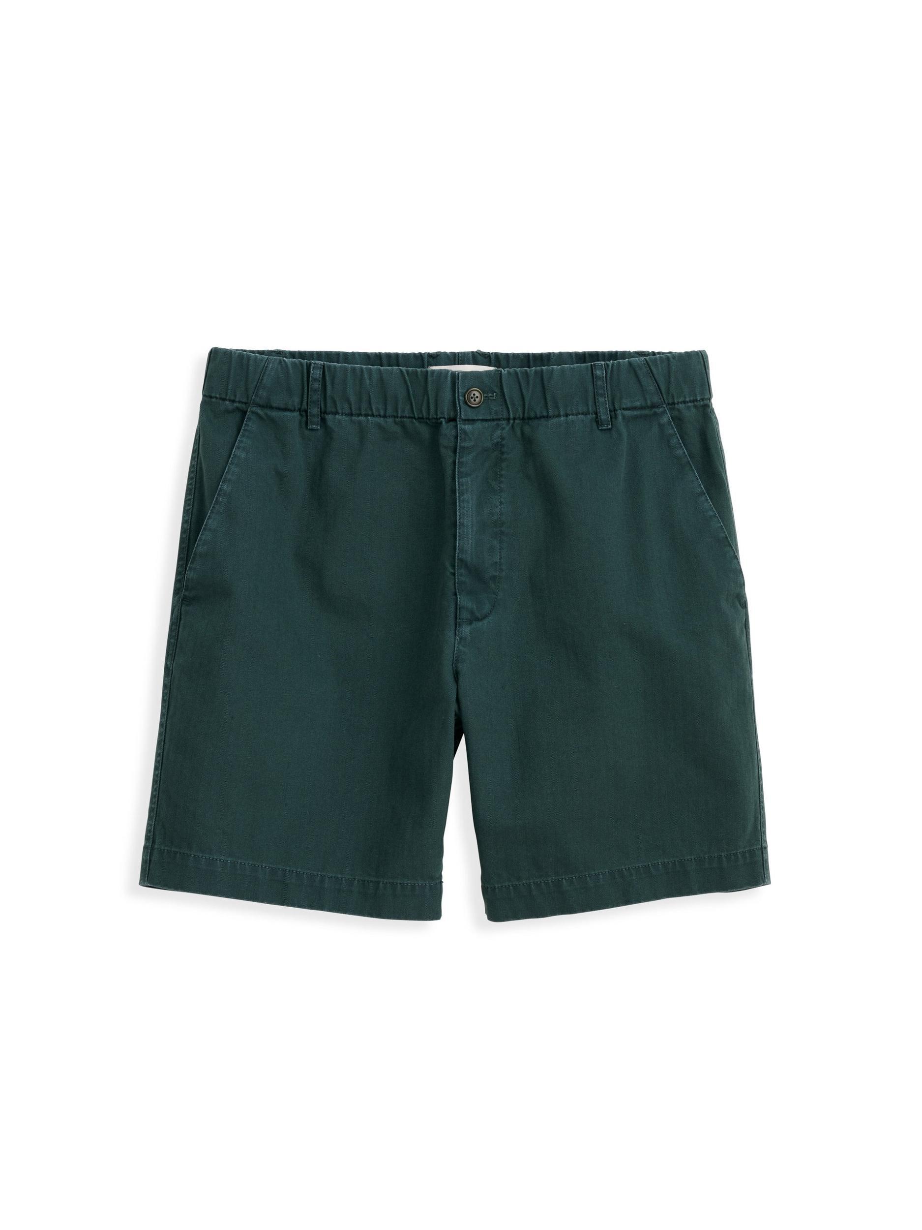 Pull On Short In Cotton Herringbone Product Image