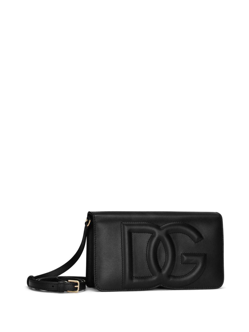 DG-logo leather phone bag Product Image