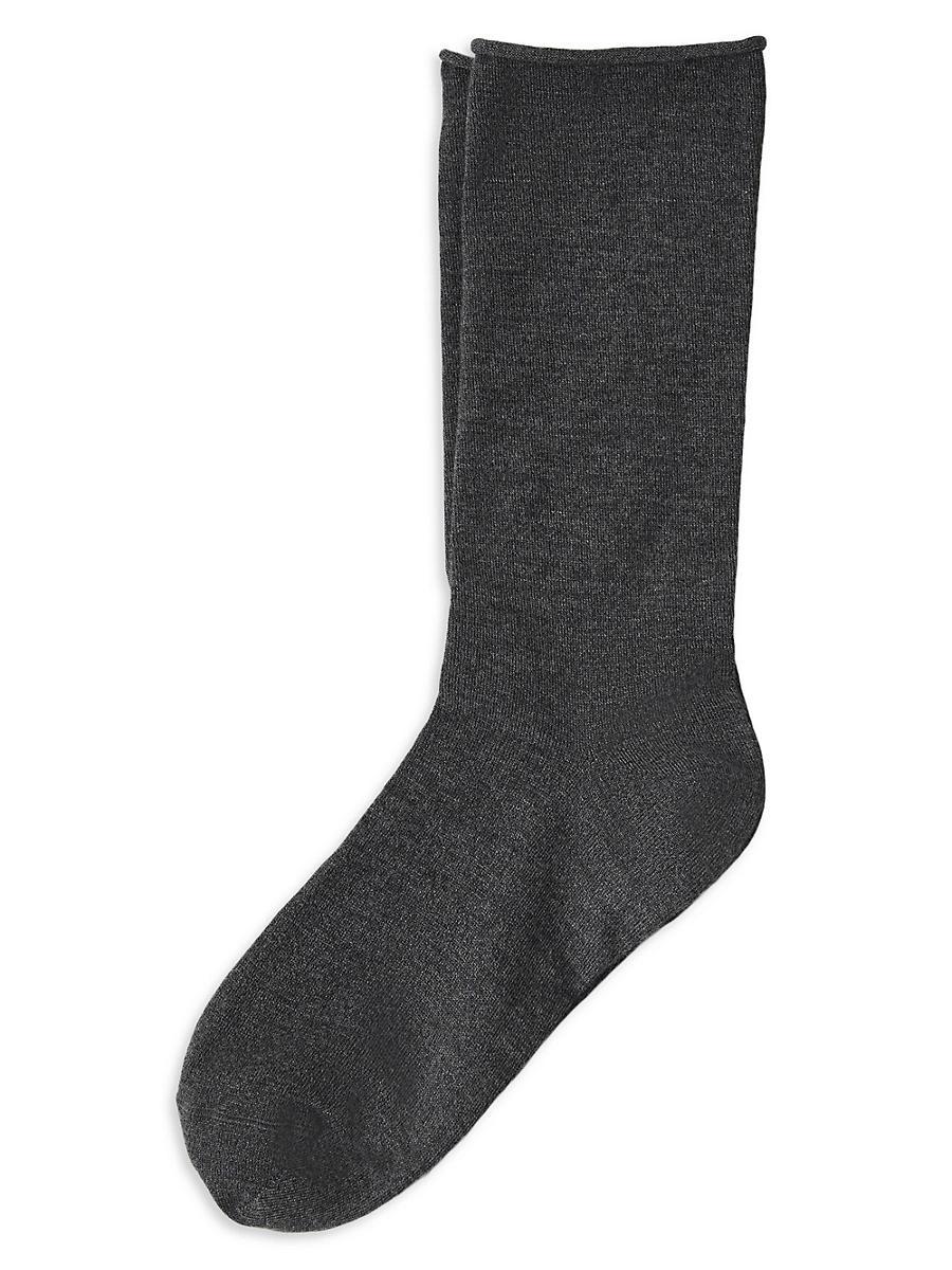 Womens Stretch Cashmere Knit Socks Product Image