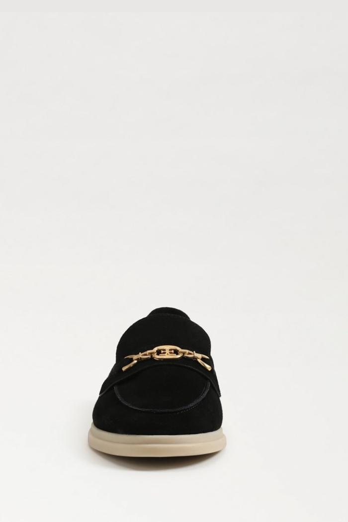 Kyana Bit Loafer - Black Suede Product Image