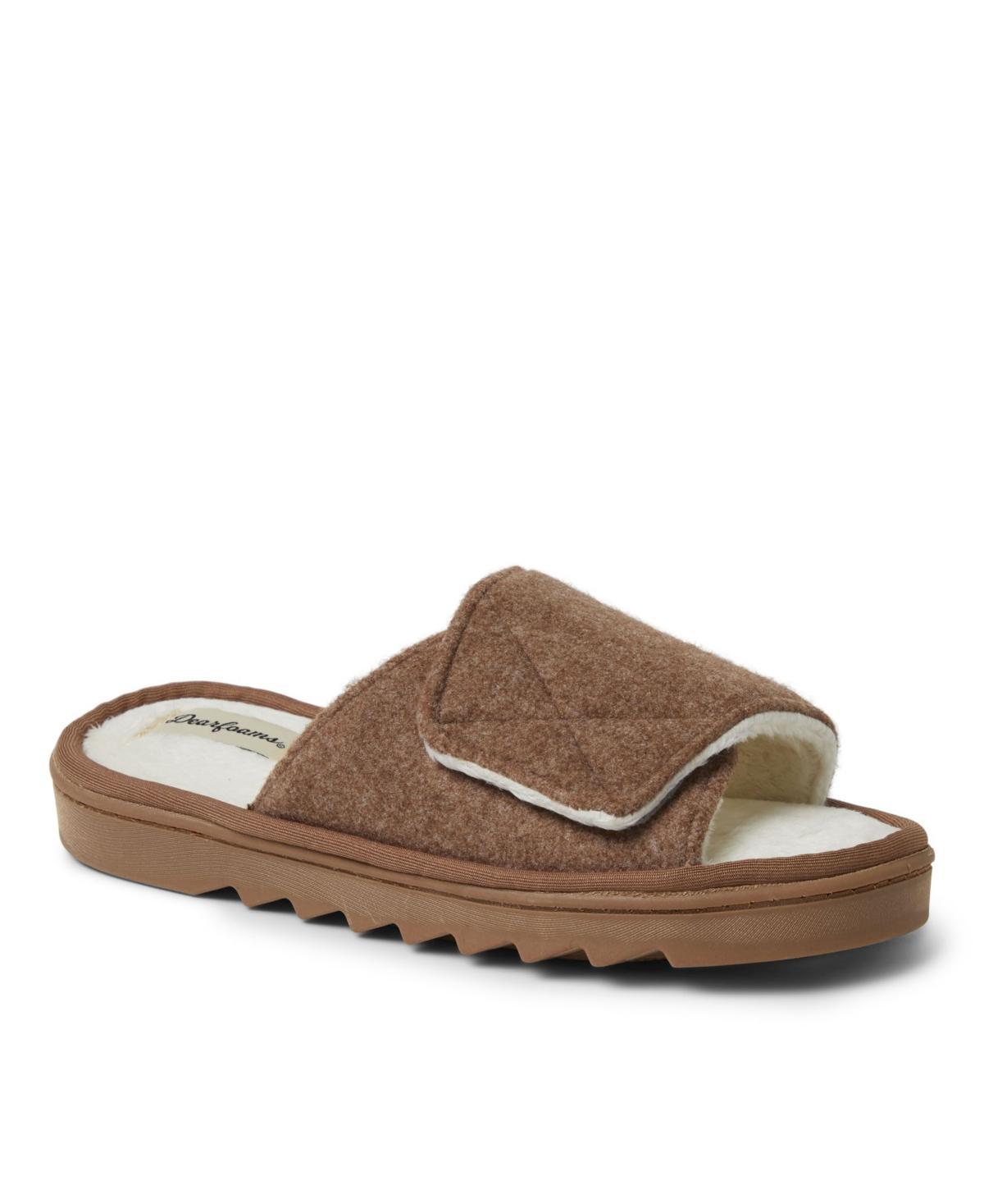 Dearfoams Norma Wool Blend Women's Slide Slippers, Size: XL, Light Grey Gray Product Image