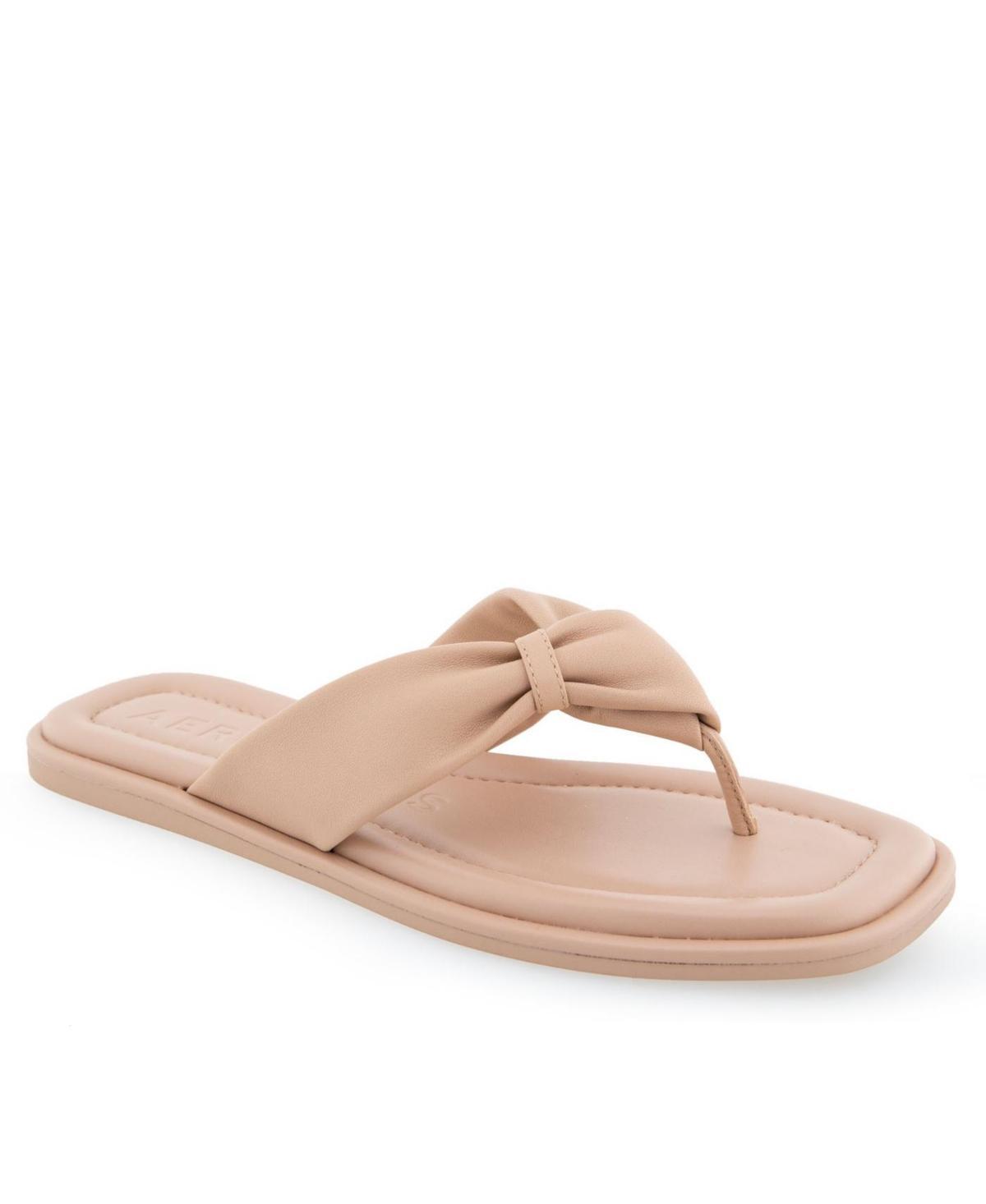 Aerosoles Bond Women's Leather Thong Sandals, Size: 8.5, Cipria Leather Product Image