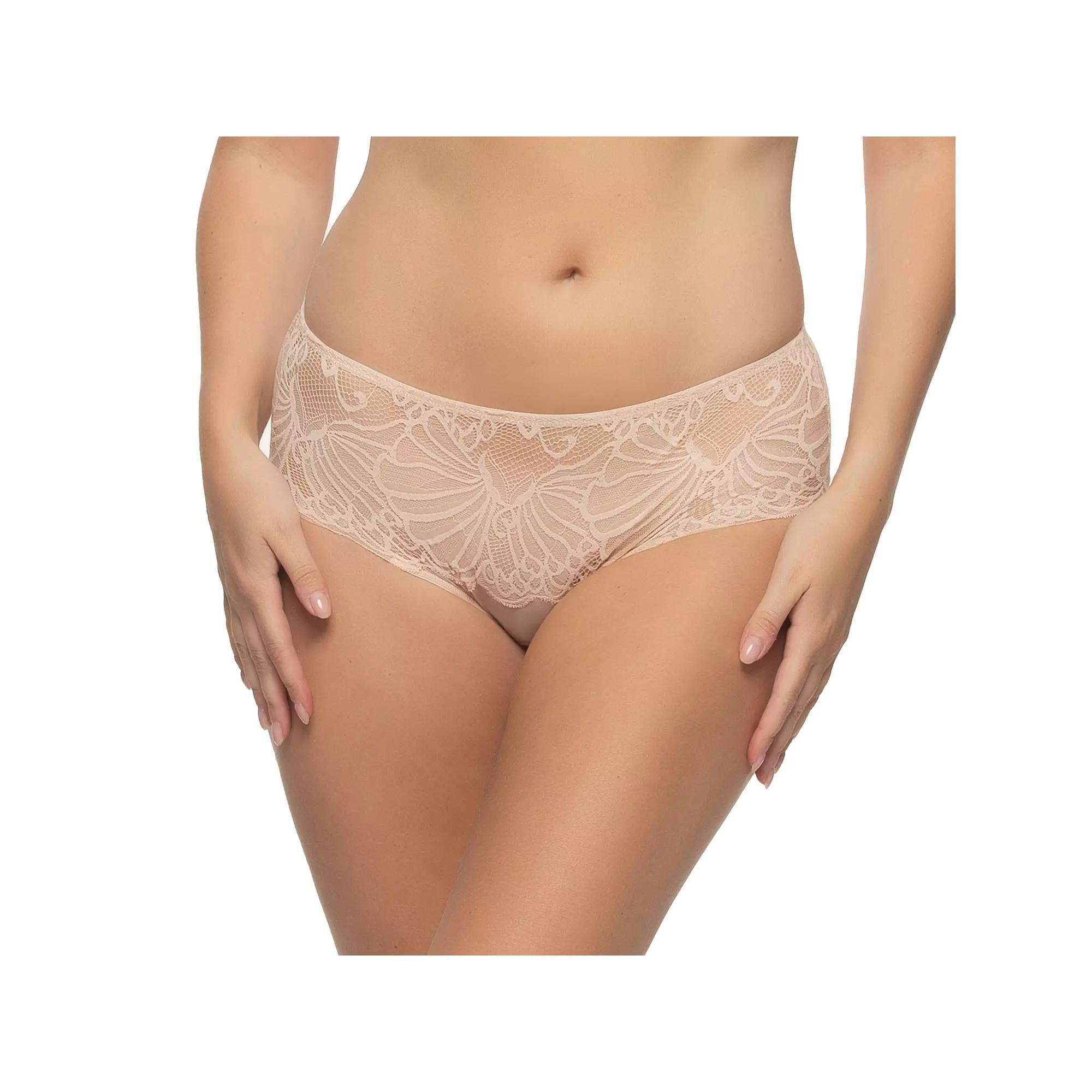 Women's Paramour by Felina Tempting Lace & Mesh Hipster Panty 735061, Size: Small, Sugar Baby Product Image