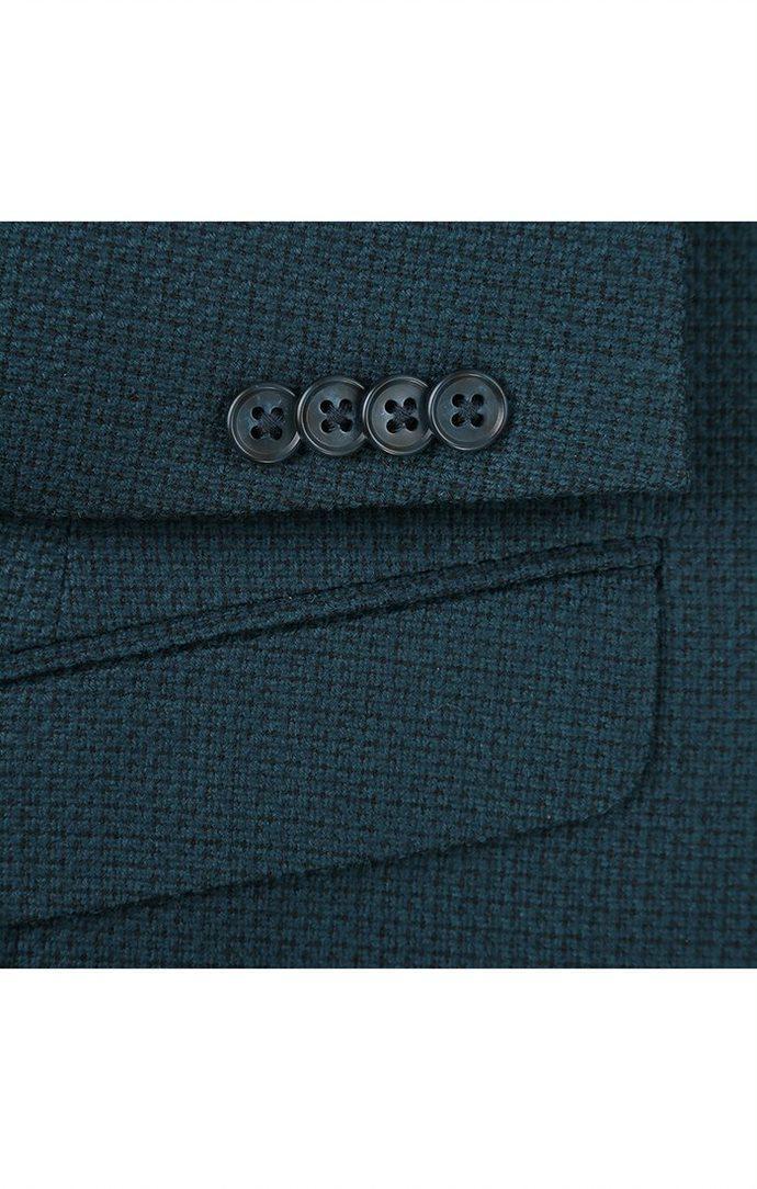 Men's Slim Fit Blazer Wool Blend Sports Jacket in Emerald Green Male Product Image