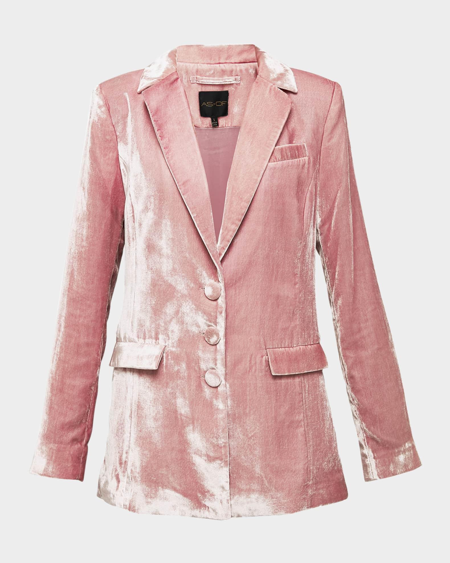 Fiona Velvet Boyfriend Blazer Product Image