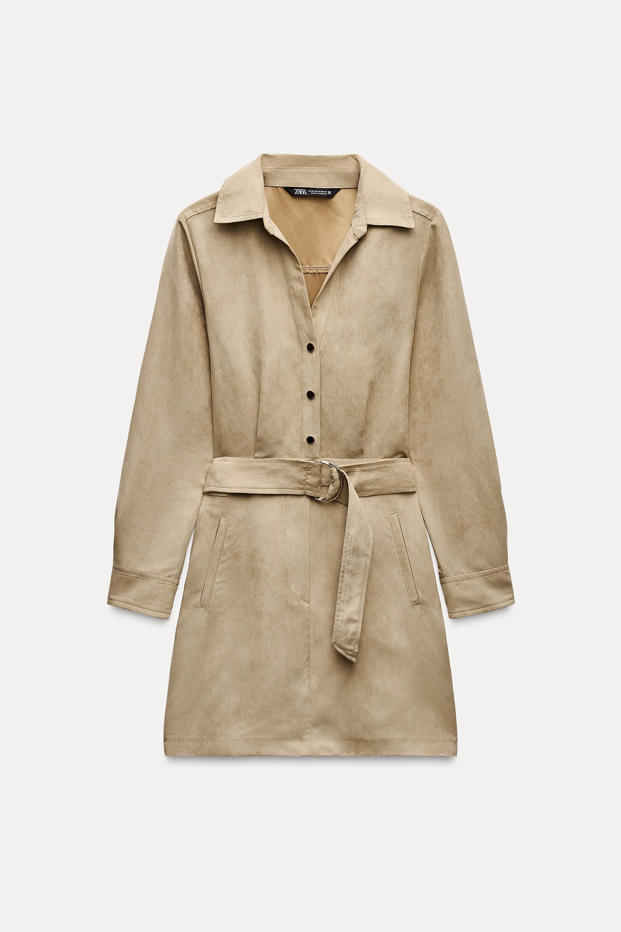 FAUX SUEDE MINI DRESS Product Image
