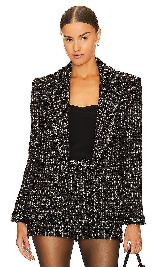 Shan Chain Fringe Blazer Alice + Olivia Product Image