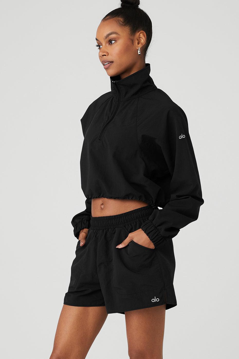 Alo Yoga | Cropped 1/4 Zip Alumni Pullover Top Size: XS Product Image