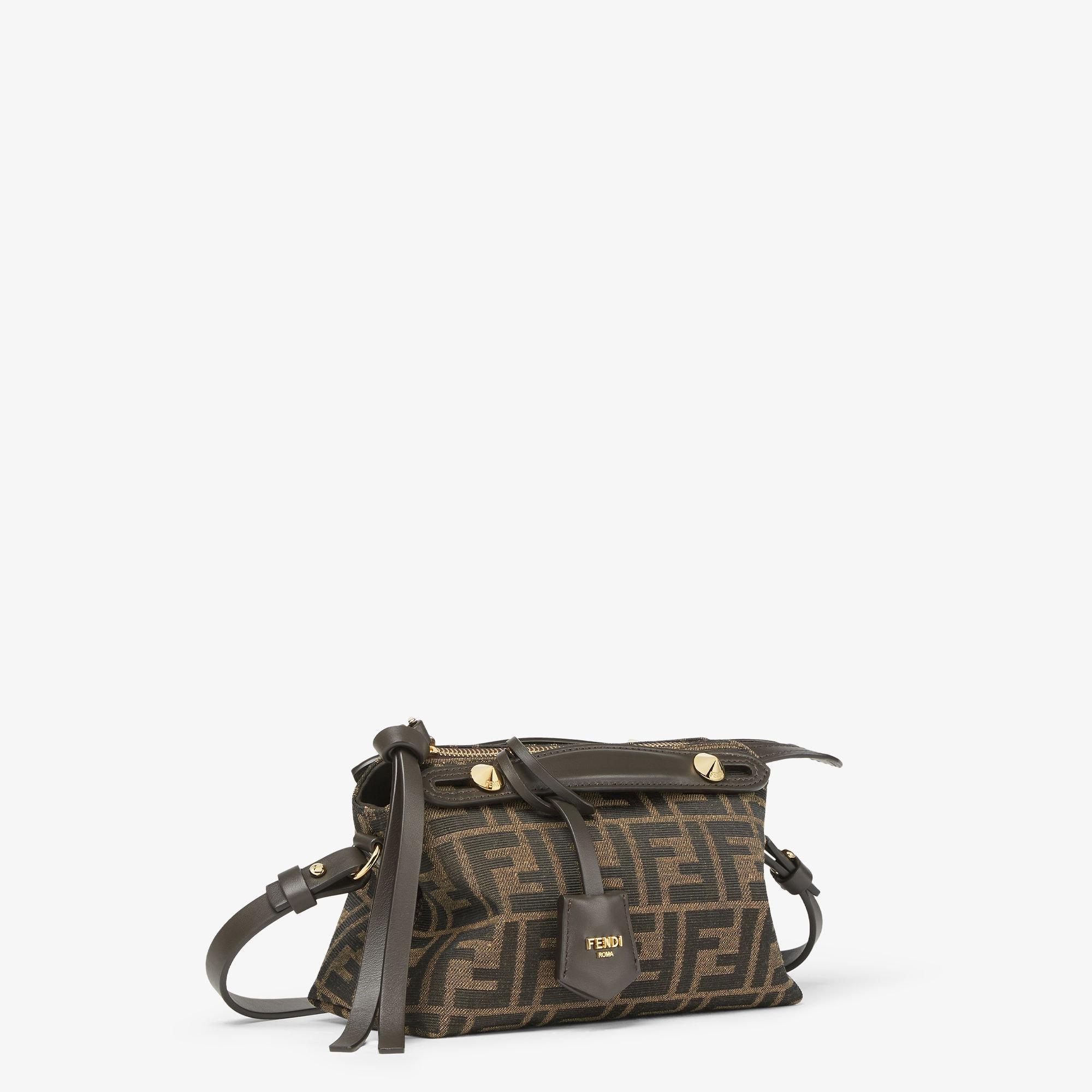 By The Way Soft MiniBrown FF jacquard fabric mini bag Product Image