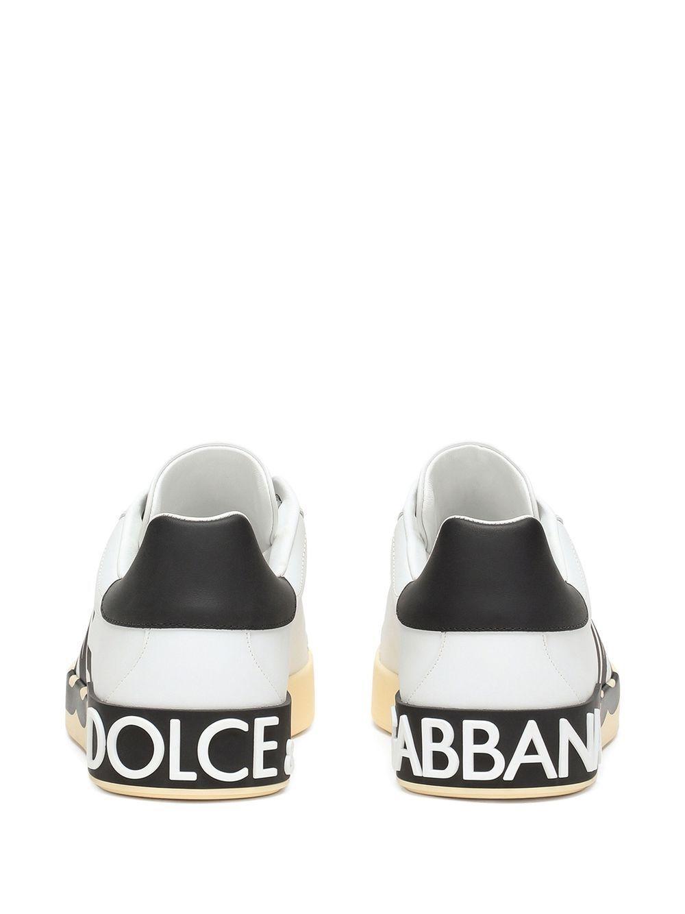 Portofino logo-print leather sneakers Product Image