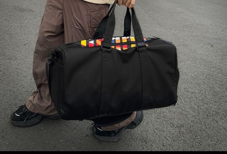 Lettering Print Duffel Bag Product Image