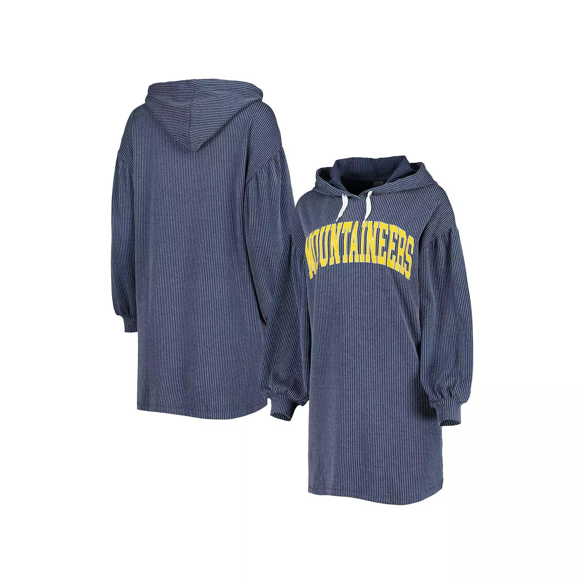 Womens Gameday Couture West Virginia Mountaineers Game Winner Vintage Wash Tri-Blend Dress Blue Product Image