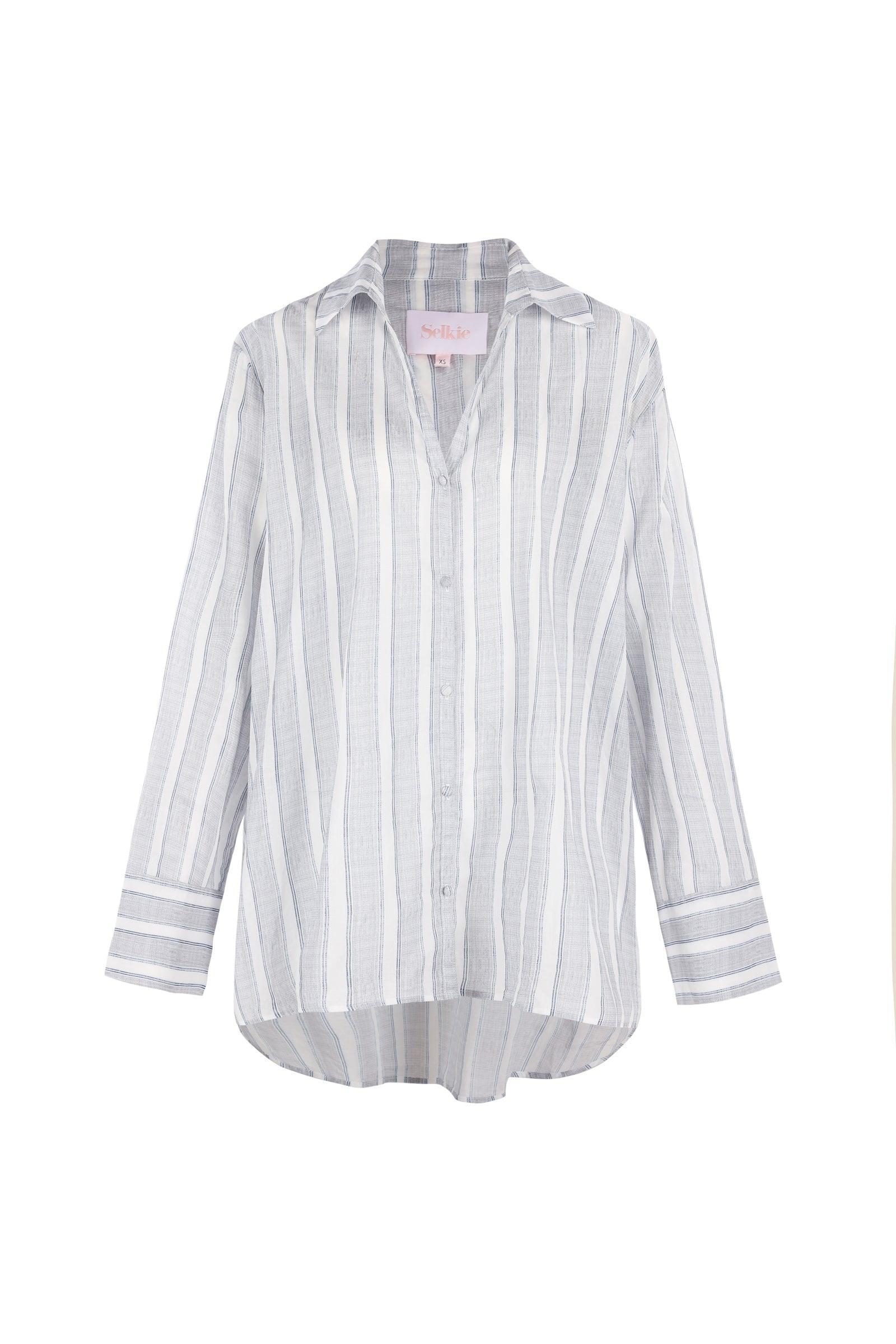 The Lake Stripe Beach Blouse Product Image