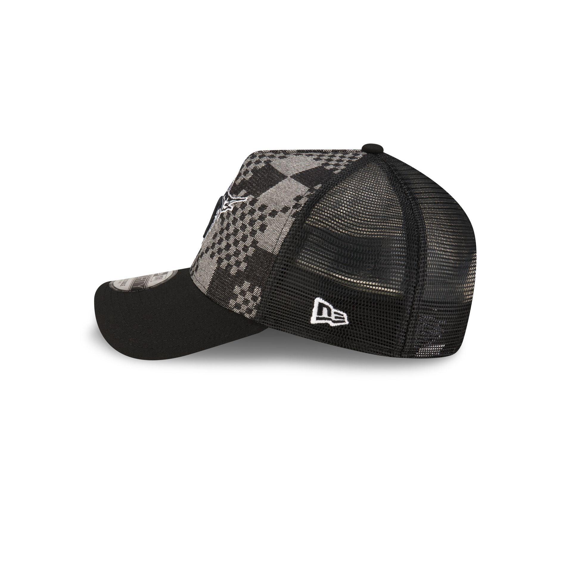 Miami Marlins Pattern Denim 9FORTY A-Frame Trucker Hat Male Product Image