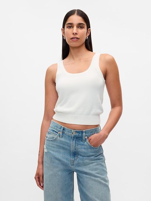 CashSoft Cropped Tank Top Product Image