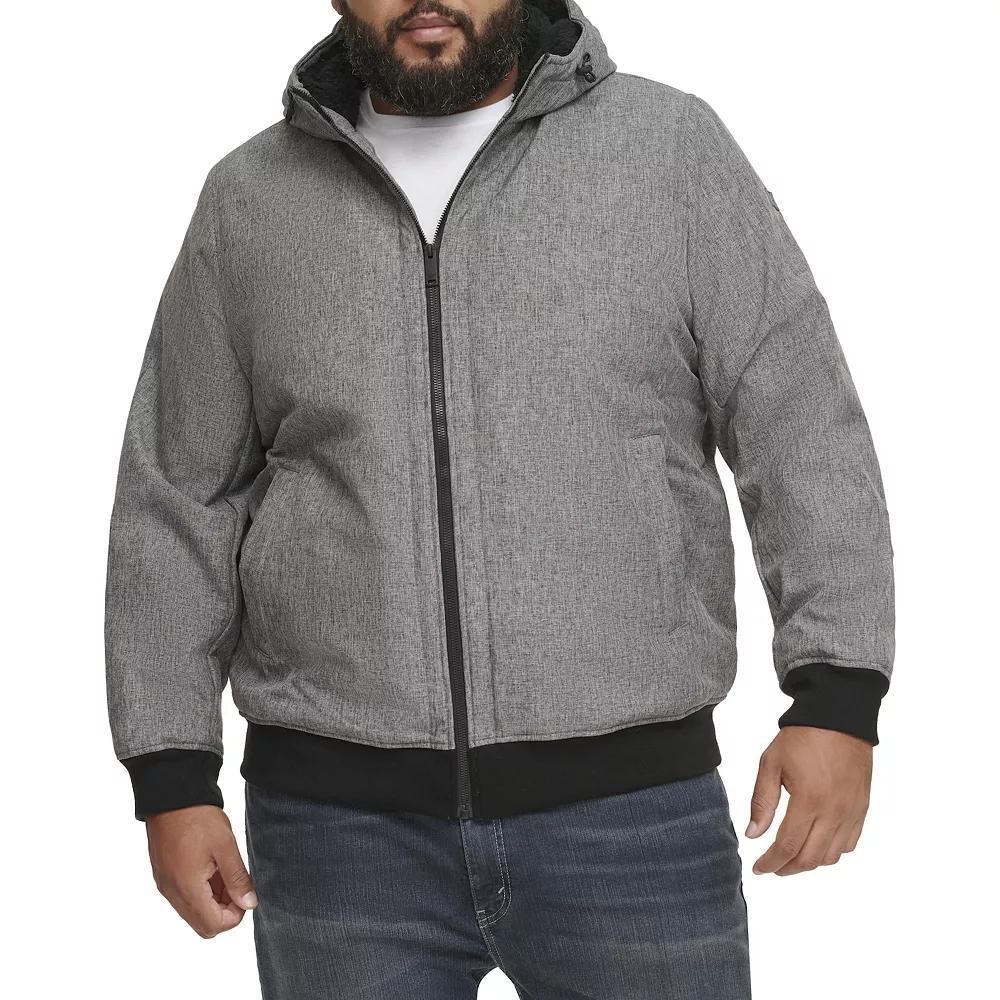 Big & Tall Dockers® Softshell Sherpa Lined Bomber jacket, Men's, Size: 3XL Tall, Grey Gray Product Image