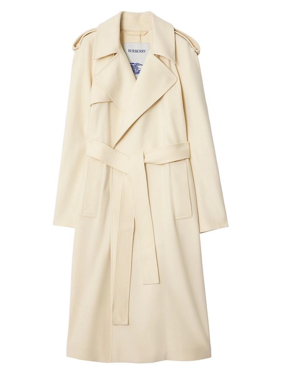 Womens Cashmere Belted Wrap Coat Product Image