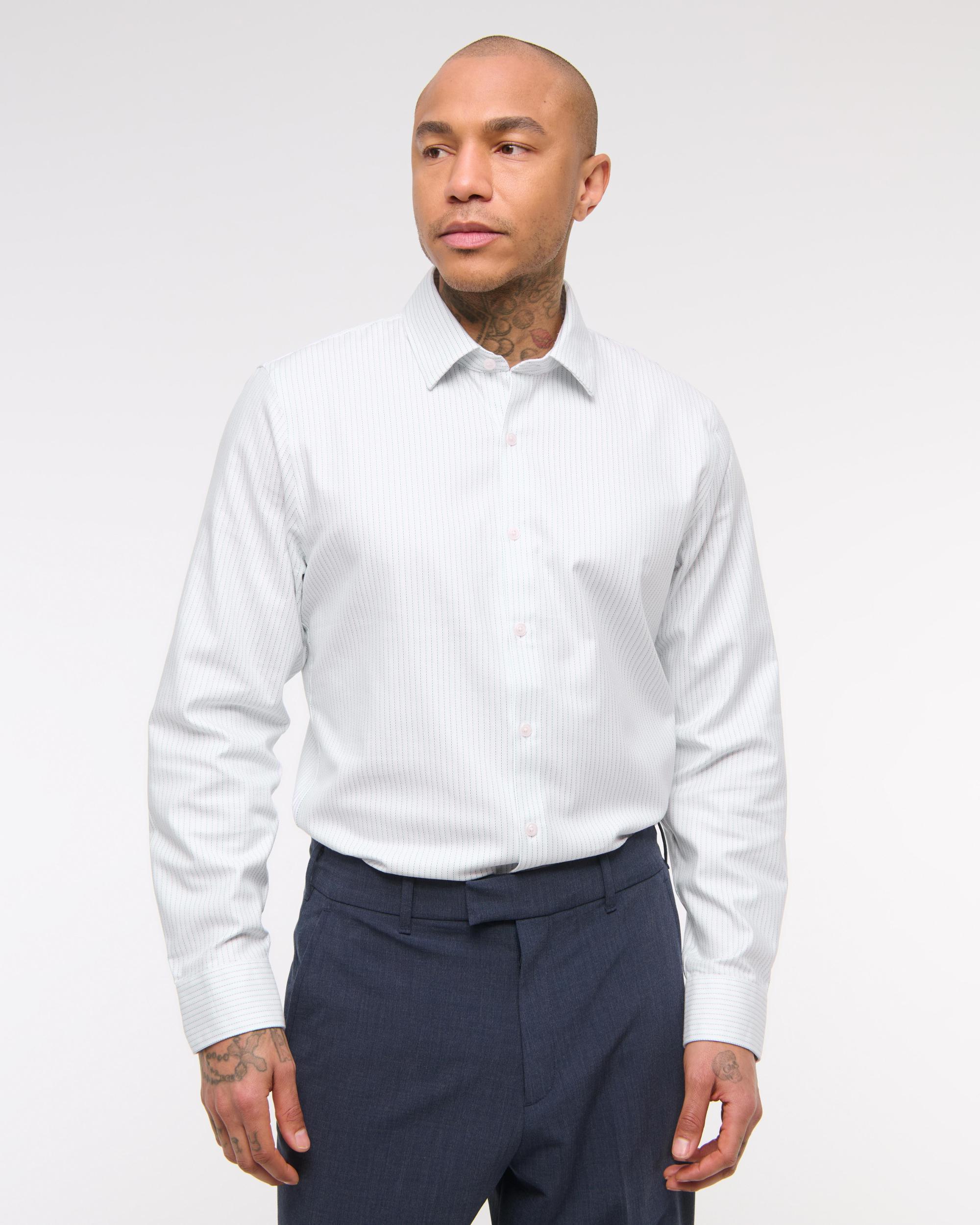 The A&F Collins Slim Suiting Shirt Product Image