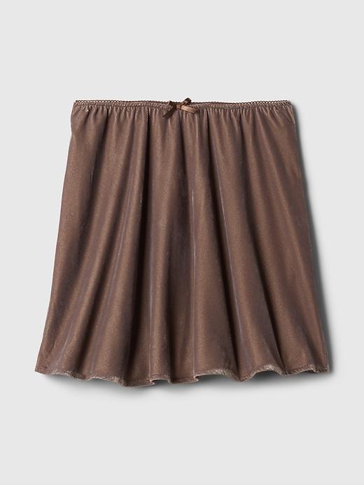 Recycled Velvet Mini Skirt Product Image