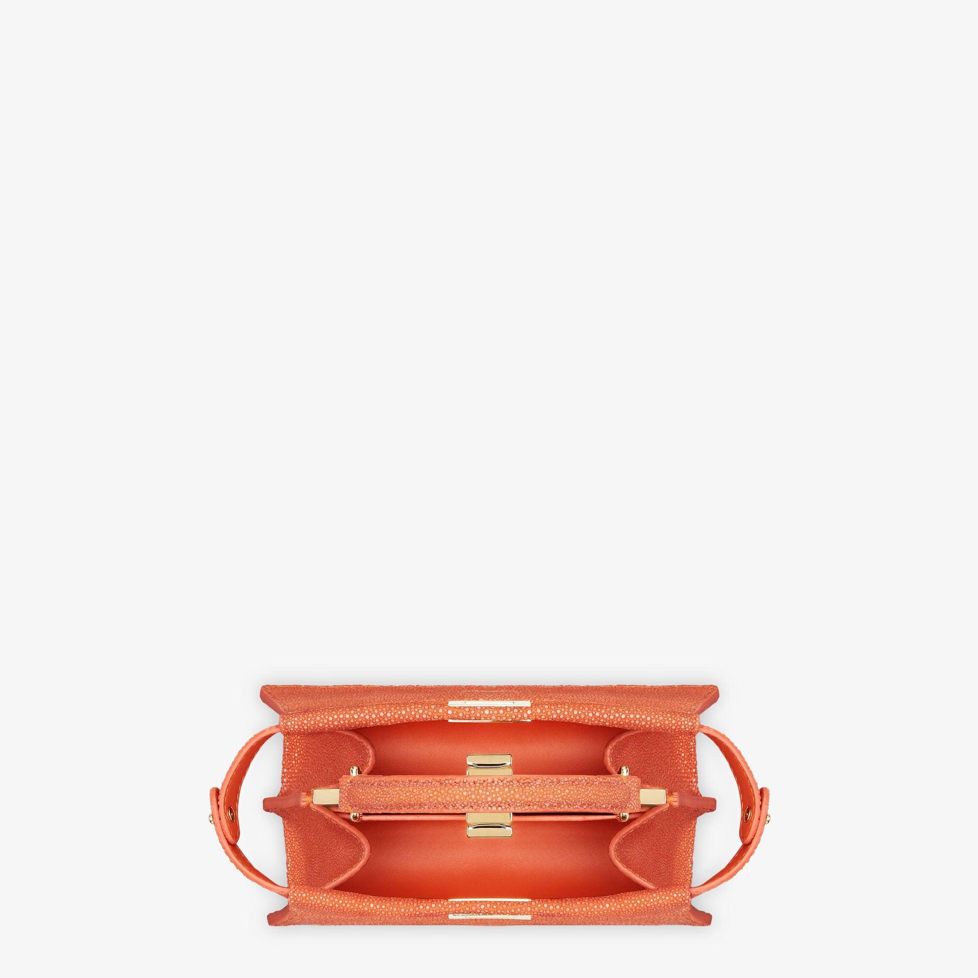 Peekaboo ISeeU PetiteOrange stingray leather bag Product Image