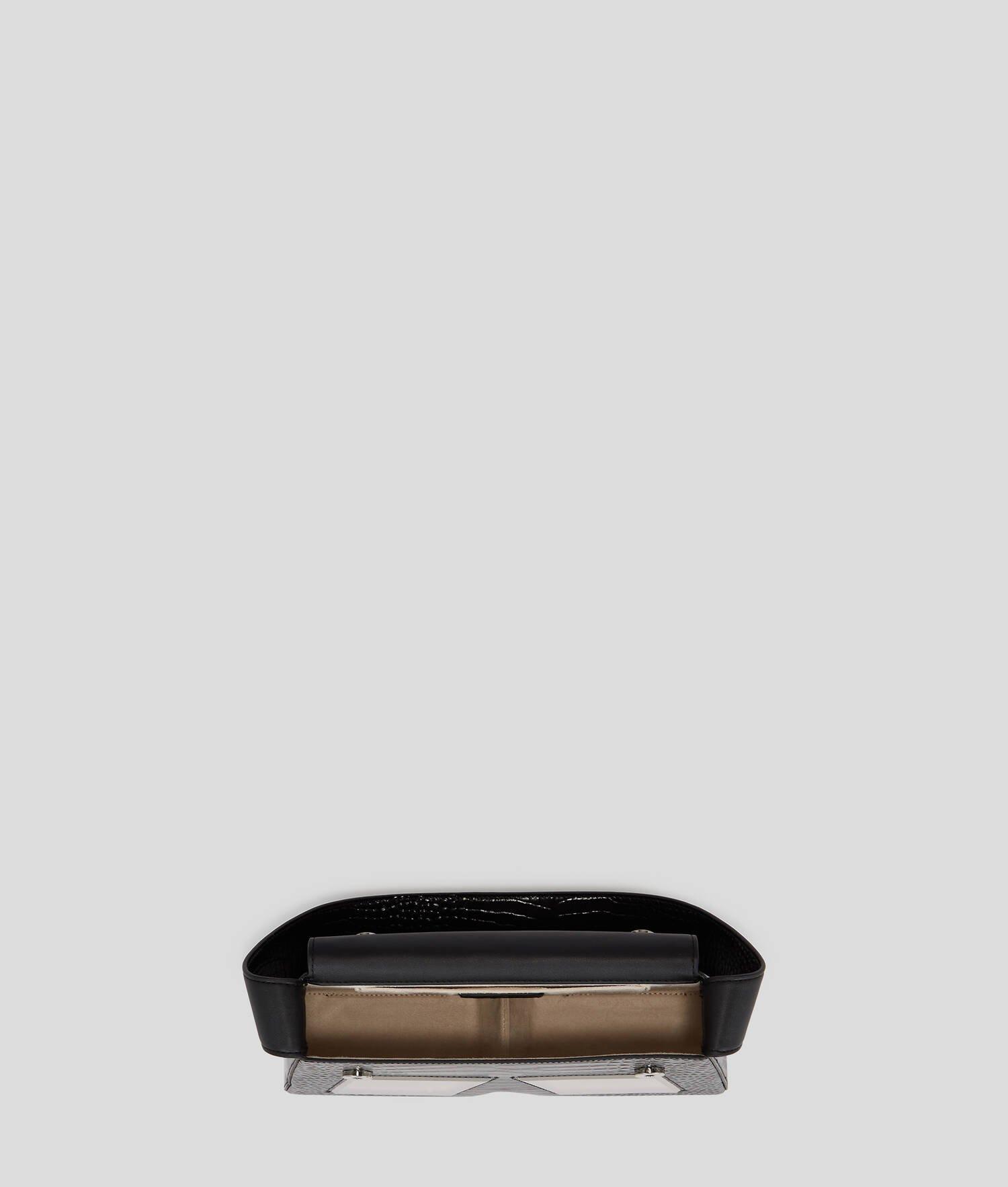 IKON K MEDIUM CROC-EFFECT SHOULDER BAG Product Image