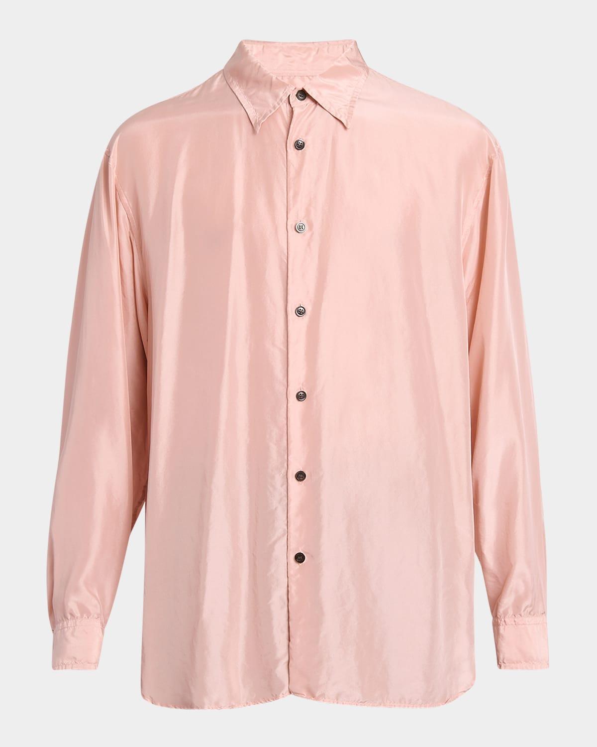 Mens Croom Satin Sport Shirt Product Image