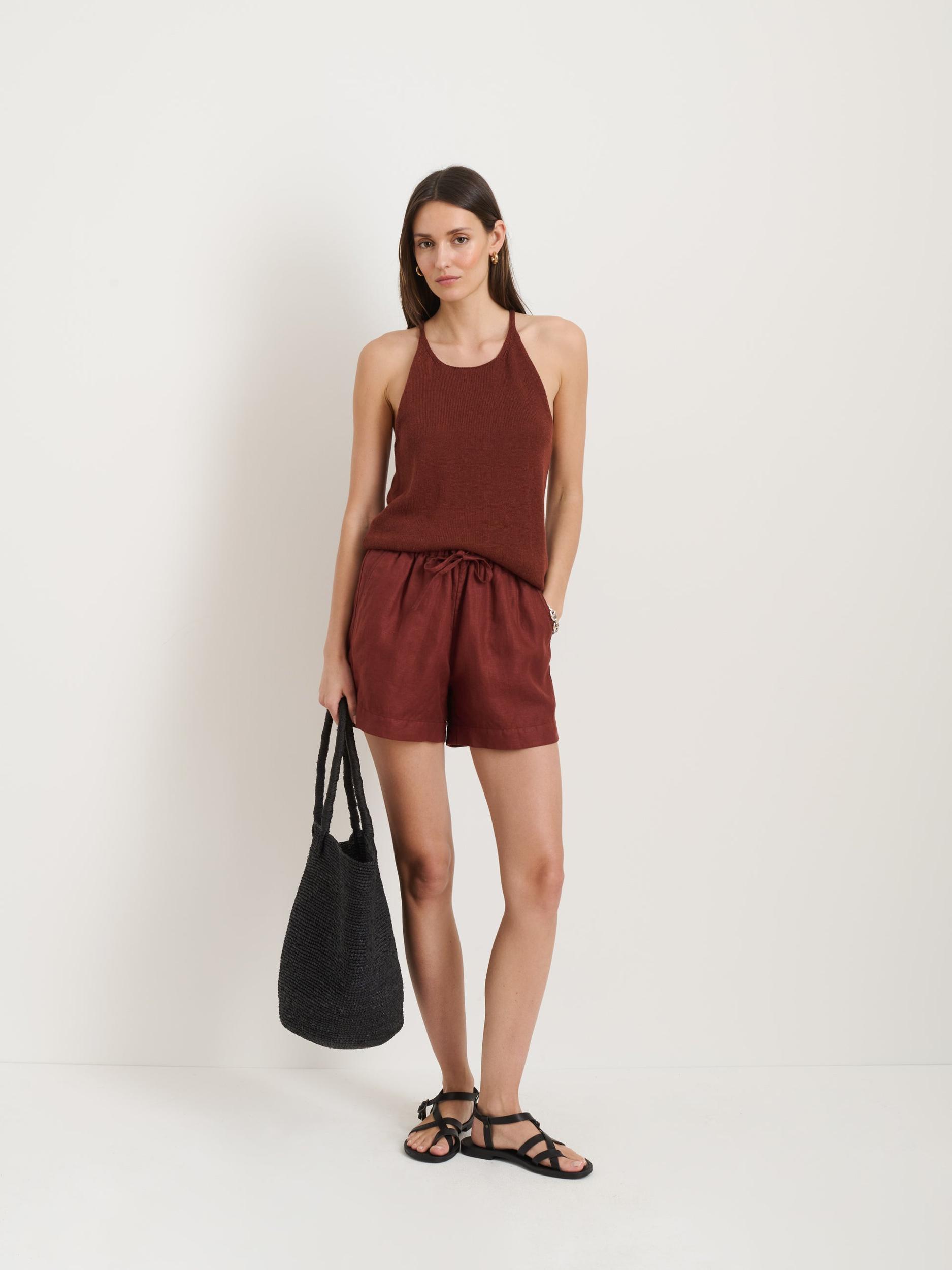 Riley Pull On Short In Linen Product Image