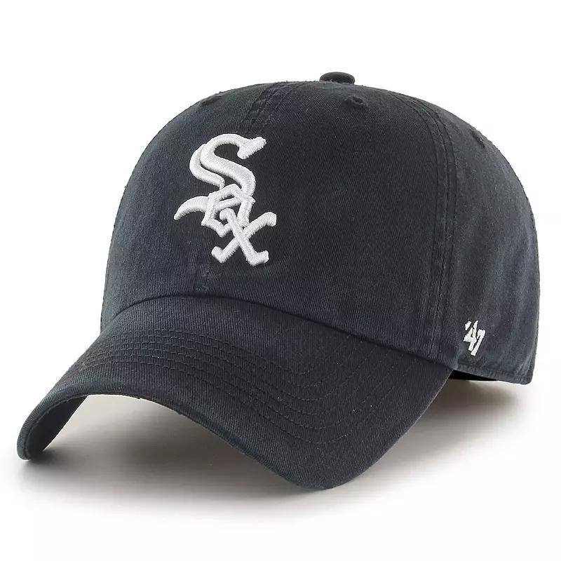 Men's '47 Black Chicago White Sox Franchise Logo Fitted Hat, Size: 2XL Product Image