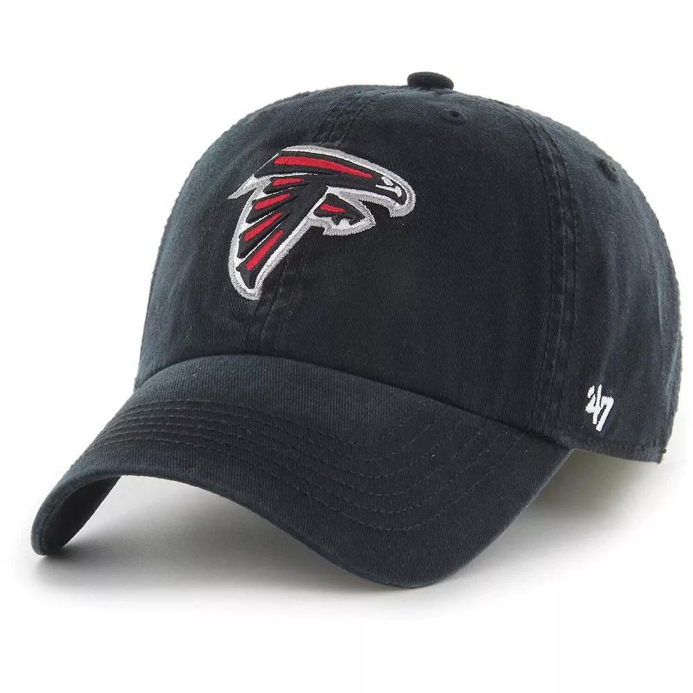 Men's '47 Black Atlanta Falcons Franchise Logo Fitted Hat, Size: Small Product Image