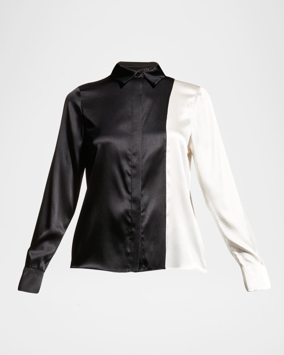 Womens Willa Combo Silk Shirt Product Image