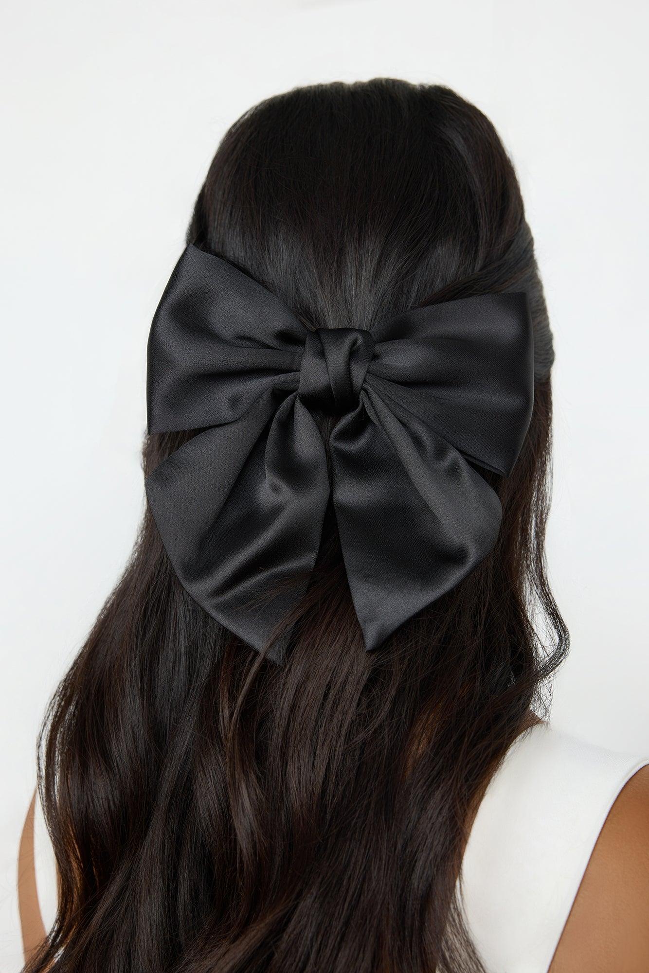Perfect Bow Hair Clip Black Product Image