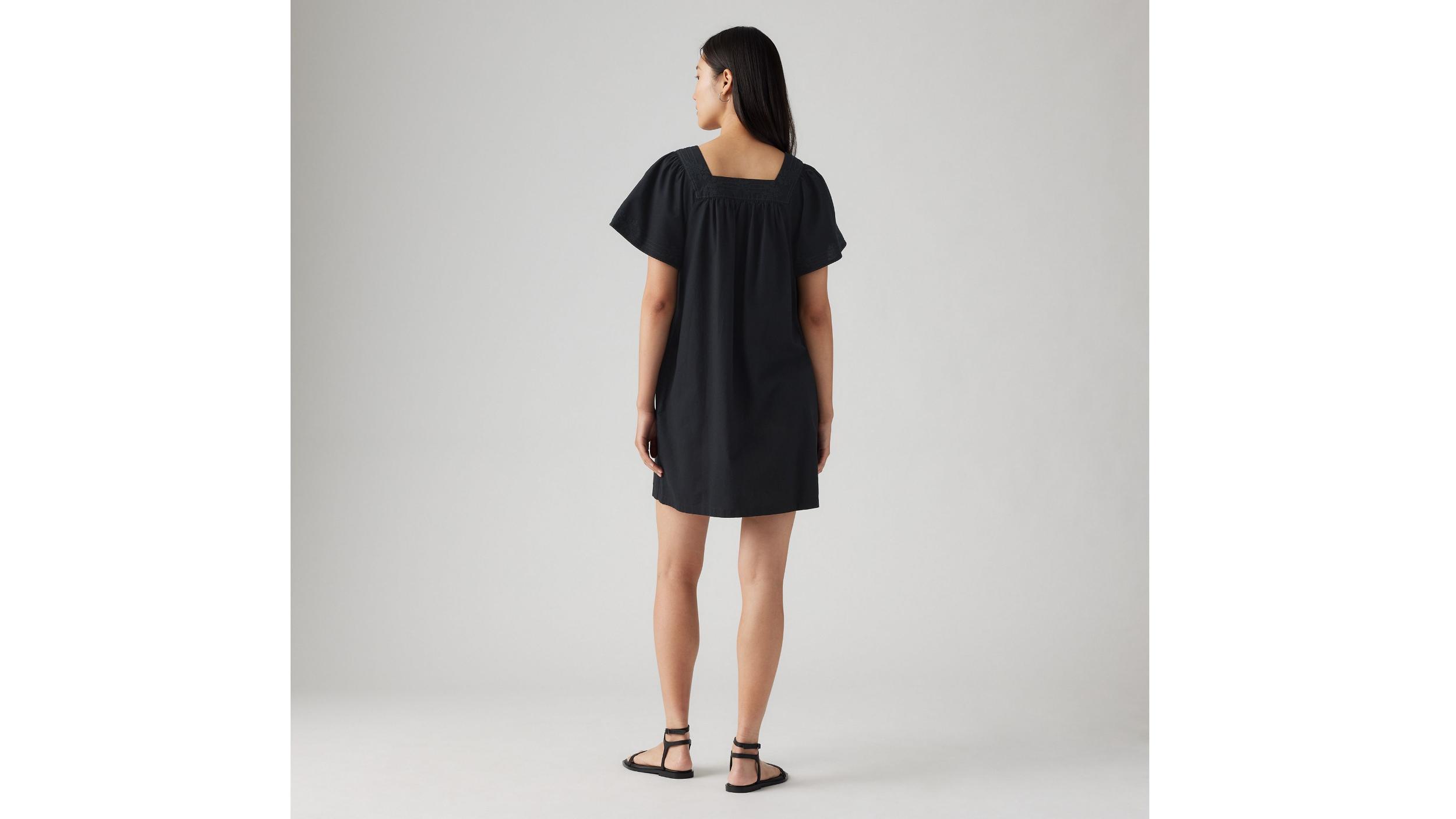 Ambre Cotton Linen Babydoll Dress Product Image