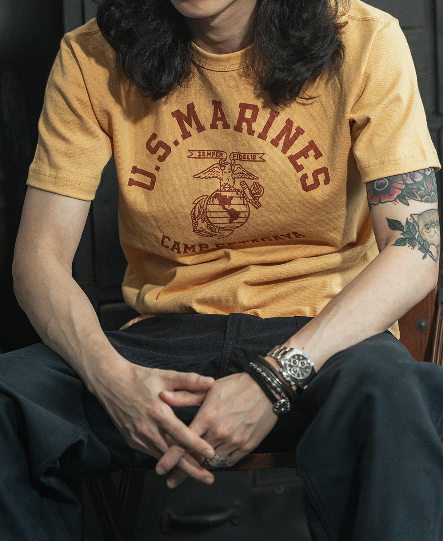 1970s US Marine T-Shirt - Yellow Product Image