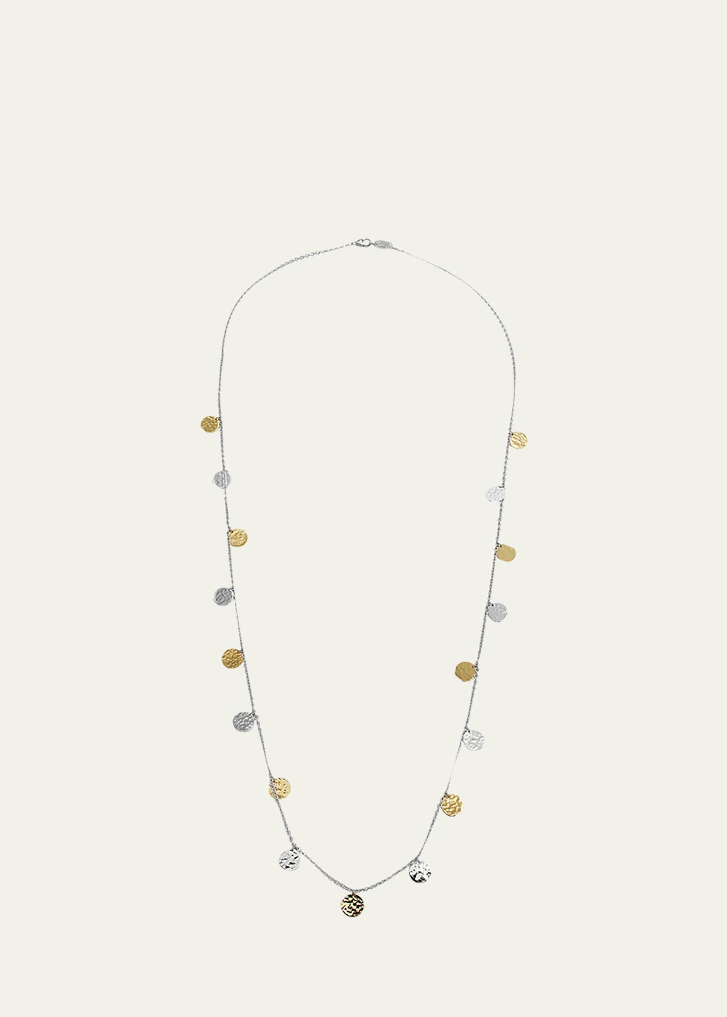 Womens Classico Chimera Two-Tone Hammered Paillette Long Necklace Product Image